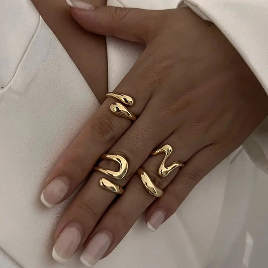 Geometriske metalliske ringer